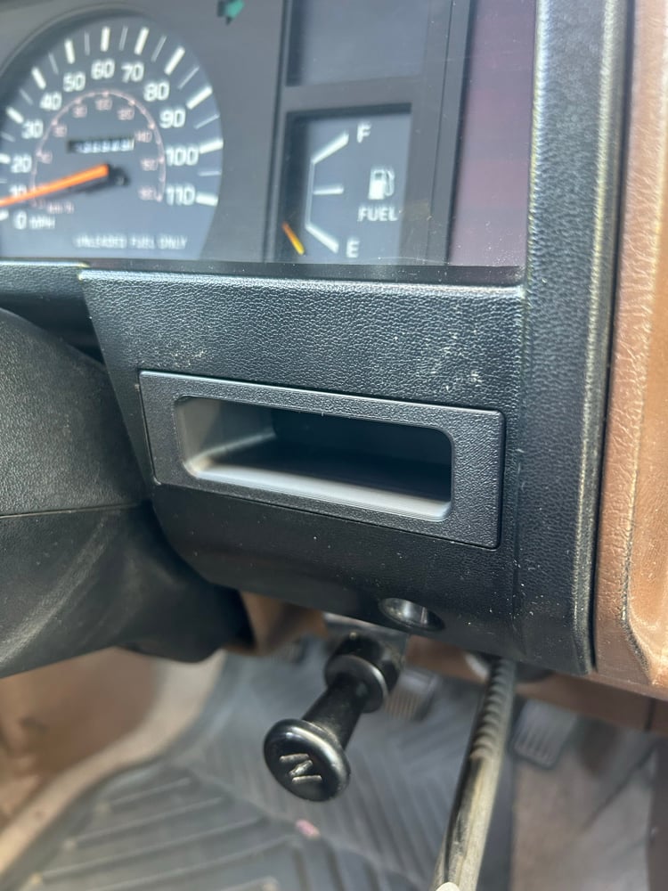 84-86 Toyota Truck Cruise Delete Cubby 
