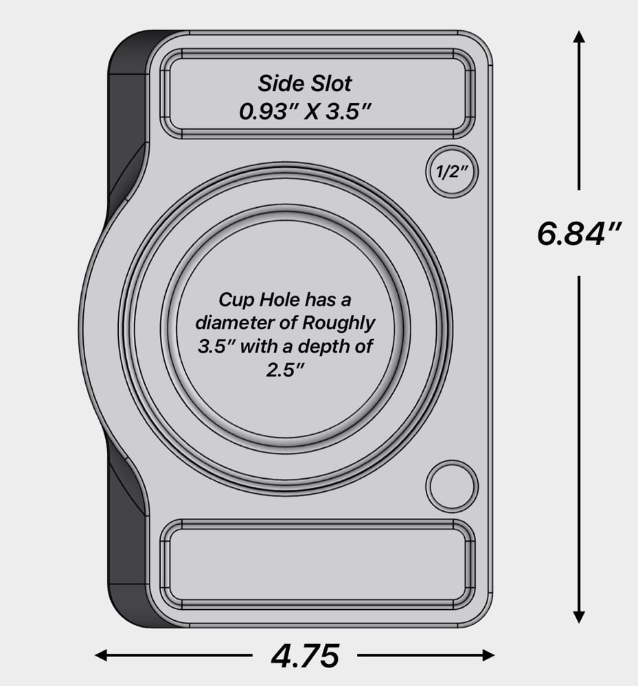 Magnetic Cupholder Console 