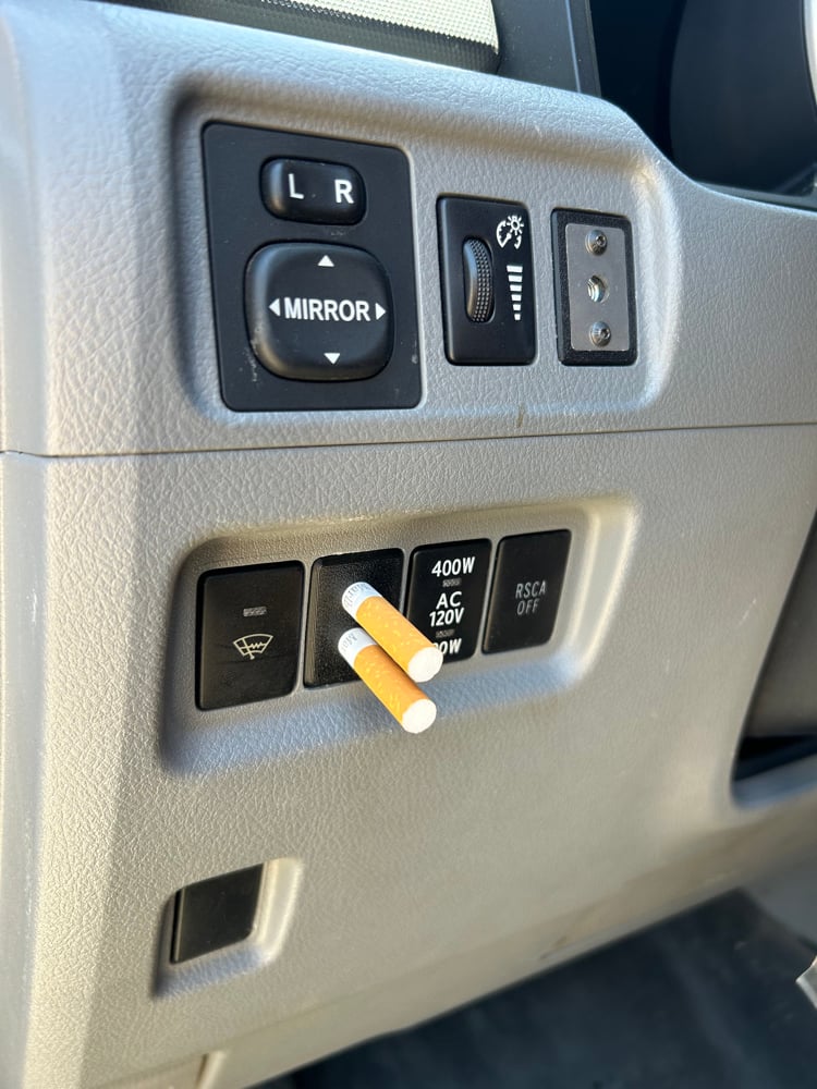 Toyota Switch Slot Cigarette Holder